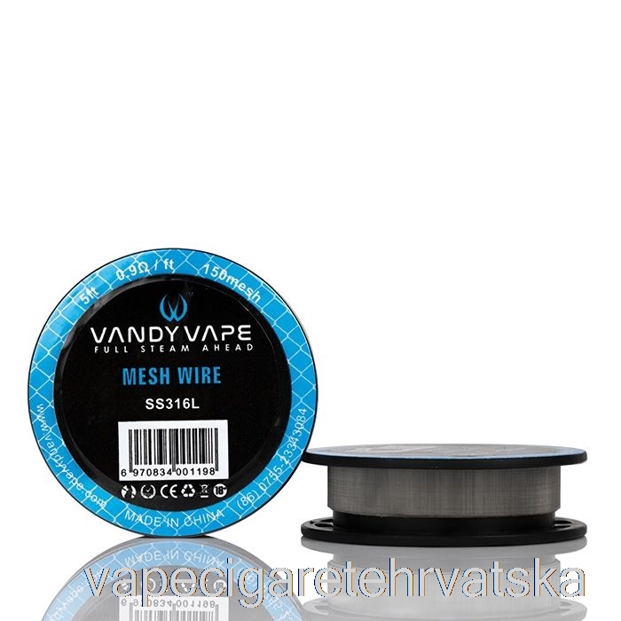 Vape Hrvatska Vandy Vape Mesh Wire Spools - 5ft 0.9ohm 150mesh Ss316l